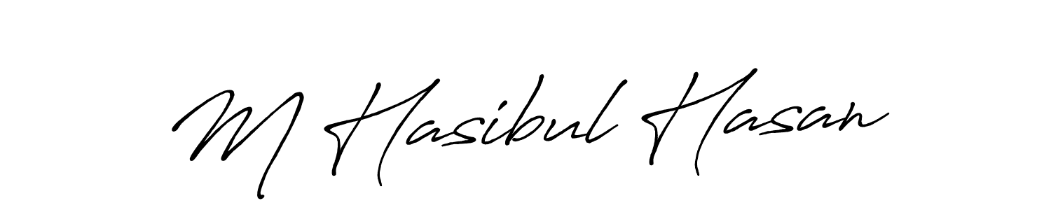 Make a short M Hasibul Hasan signature style. Manage your documents anywhere anytime using Antro_Vectra_Bolder. Create and add eSignatures, submit forms, share and send files easily. M Hasibul Hasan signature style 7 images and pictures png