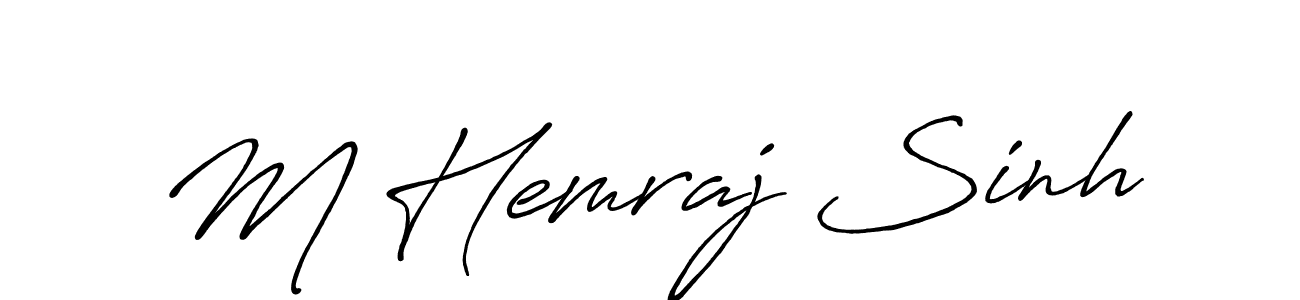 Similarly Antro_Vectra_Bolder is the best handwritten signature design. Signature creator online .You can use it as an online autograph creator for name M Hemraj Sinh. M Hemraj Sinh signature style 7 images and pictures png