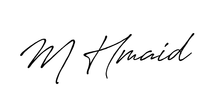 Antro_Vectra_Bolder is a professional signature style that is perfect for those who want to add a touch of class to their signature. It is also a great choice for those who want to make their signature more unique. Get M Hmaid name to fancy signature for free. M Hmaid signature style 7 images and pictures png