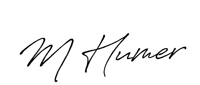 It looks lik you need a new signature style for name M Humer. Design unique handwritten (Antro_Vectra_Bolder) signature with our free signature maker in just a few clicks. M Humer signature style 7 images and pictures png