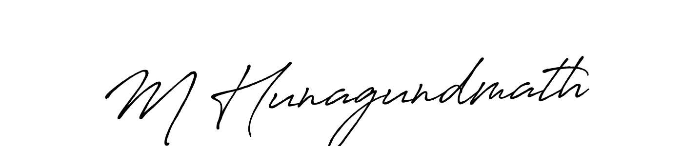It looks lik you need a new signature style for name M Hunagundmath. Design unique handwritten (Antro_Vectra_Bolder) signature with our free signature maker in just a few clicks. M Hunagundmath signature style 7 images and pictures png