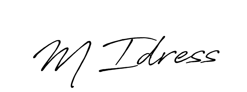 Antro_Vectra_Bolder is a professional signature style that is perfect for those who want to add a touch of class to their signature. It is also a great choice for those who want to make their signature more unique. Get M Idress name to fancy signature for free. M Idress signature style 7 images and pictures png