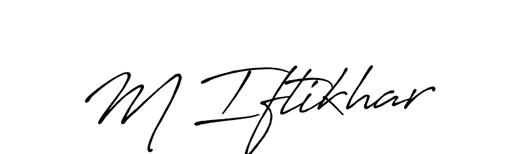 Similarly Antro_Vectra_Bolder is the best handwritten signature design. Signature creator online .You can use it as an online autograph creator for name M Iftikhar. M Iftikhar signature style 7 images and pictures png