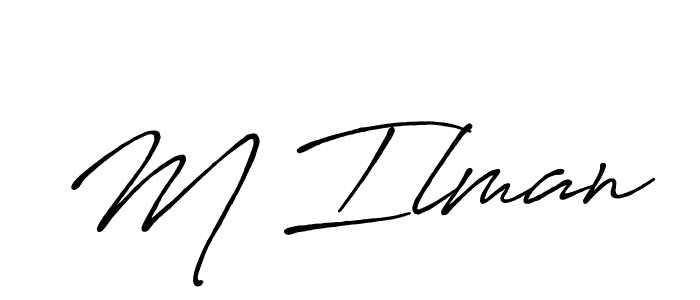 Antro_Vectra_Bolder is a professional signature style that is perfect for those who want to add a touch of class to their signature. It is also a great choice for those who want to make their signature more unique. Get M Ilman name to fancy signature for free. M Ilman signature style 7 images and pictures png