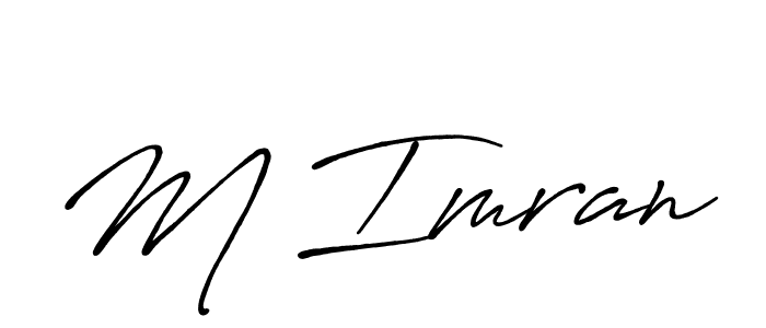 How to Draw M Imran signature style? Antro_Vectra_Bolder is a latest design signature styles for name M Imran. M Imran signature style 7 images and pictures png