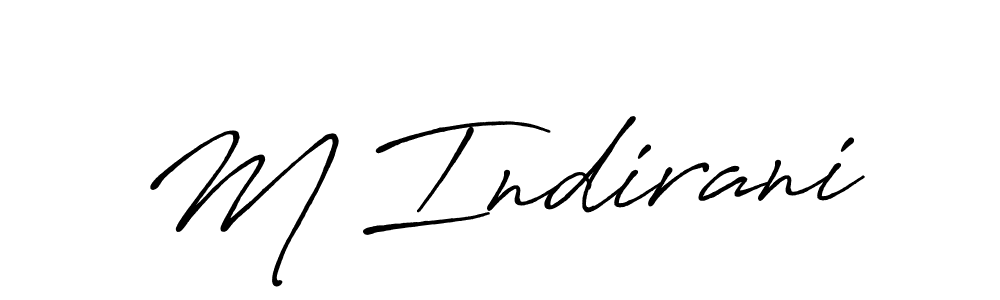 You can use this online signature creator to create a handwritten signature for the name M Indirani. This is the best online autograph maker. M Indirani signature style 7 images and pictures png