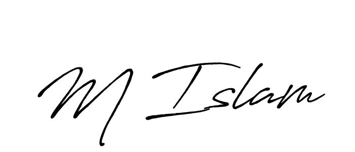 Best and Professional Signature Style for M Islam. Antro_Vectra_Bolder Best Signature Style Collection. M Islam signature style 7 images and pictures png