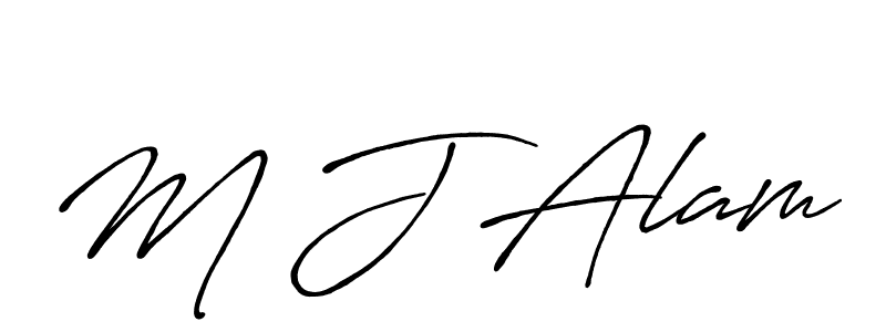 Here are the top 10 professional signature styles for the name M J Alam. These are the best autograph styles you can use for your name. M J Alam signature style 7 images and pictures png