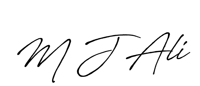The best way (Antro_Vectra_Bolder) to make a short signature is to pick only two or three words in your name. The name M J Ali include a total of six letters. For converting this name. M J Ali signature style 7 images and pictures png