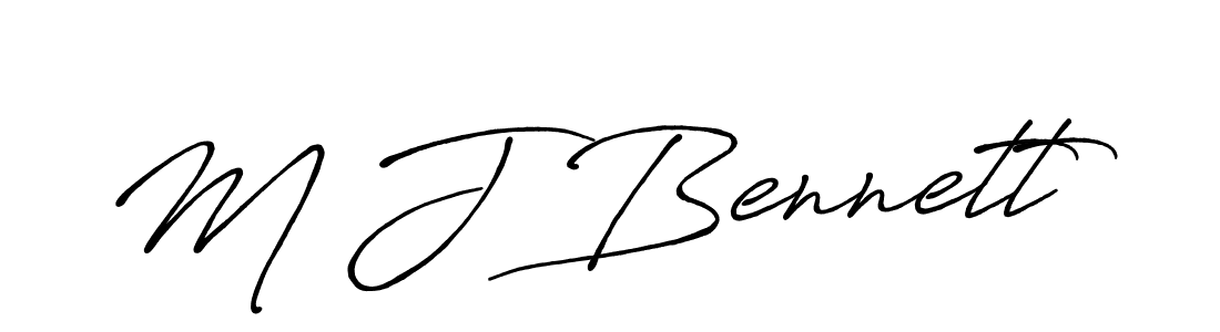 Also You can easily find your signature by using the search form. We will create M J Bennett name handwritten signature images for you free of cost using Antro_Vectra_Bolder sign style. M J Bennett signature style 7 images and pictures png