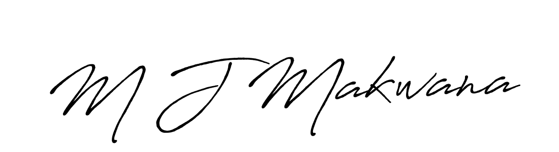 Also we have M J Makwana name is the best signature style. Create professional handwritten signature collection using Antro_Vectra_Bolder autograph style. M J Makwana signature style 7 images and pictures png