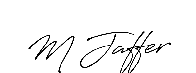 Also You can easily find your signature by using the search form. We will create M Jaffer name handwritten signature images for you free of cost using Antro_Vectra_Bolder sign style. M Jaffer signature style 7 images and pictures png