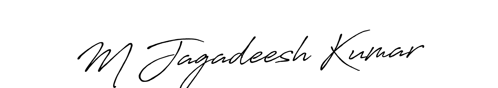 M Jagadeesh Kumar stylish signature style. Best Handwritten Sign (Antro_Vectra_Bolder) for my name. Handwritten Signature Collection Ideas for my name M Jagadeesh Kumar. M Jagadeesh Kumar signature style 7 images and pictures png