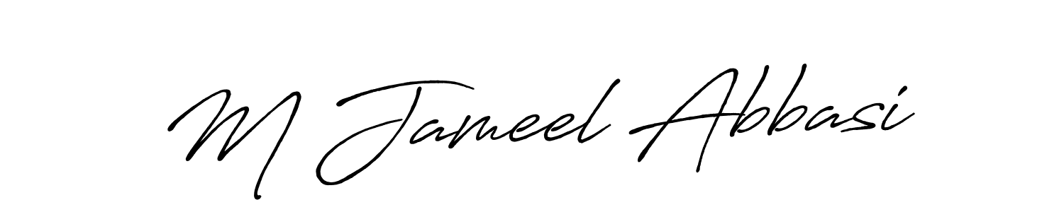 if you are searching for the best signature style for your name M Jameel Abbasi. so please give up your signature search. here we have designed multiple signature styles  using Antro_Vectra_Bolder. M Jameel Abbasi signature style 7 images and pictures png