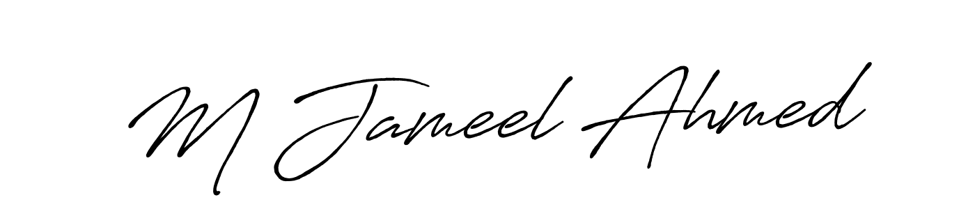 It looks lik you need a new signature style for name M Jameel Ahmed. Design unique handwritten (Antro_Vectra_Bolder) signature with our free signature maker in just a few clicks. M Jameel Ahmed signature style 7 images and pictures png