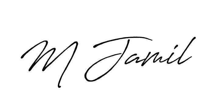 Antro_Vectra_Bolder is a professional signature style that is perfect for those who want to add a touch of class to their signature. It is also a great choice for those who want to make their signature more unique. Get M Jamil name to fancy signature for free. M Jamil signature style 7 images and pictures png