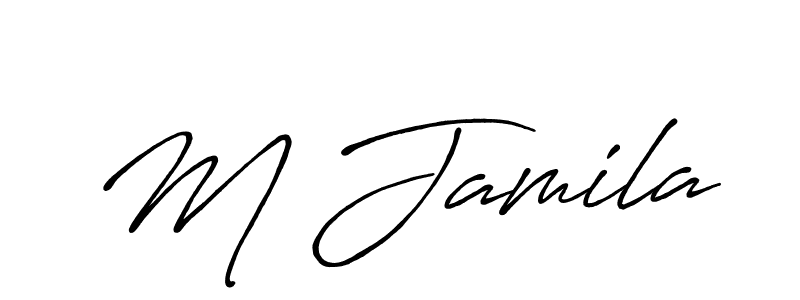 Here are the top 10 professional signature styles for the name M Jamila. These are the best autograph styles you can use for your name. M Jamila signature style 7 images and pictures png