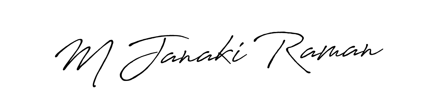 Also You can easily find your signature by using the search form. We will create M Janaki Raman name handwritten signature images for you free of cost using Antro_Vectra_Bolder sign style. M Janaki Raman signature style 7 images and pictures png