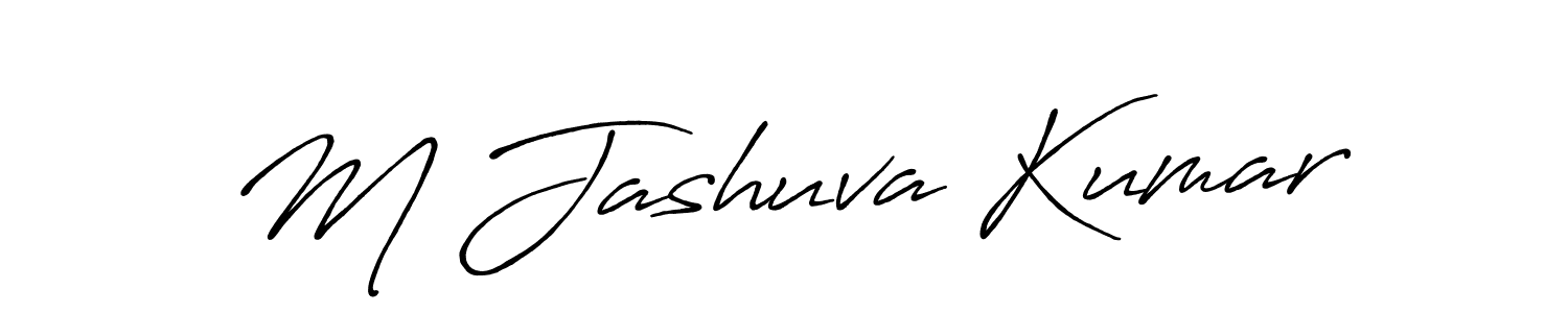 Make a beautiful signature design for name M Jashuva Kumar. With this signature (Antro_Vectra_Bolder) style, you can create a handwritten signature for free. M Jashuva Kumar signature style 7 images and pictures png