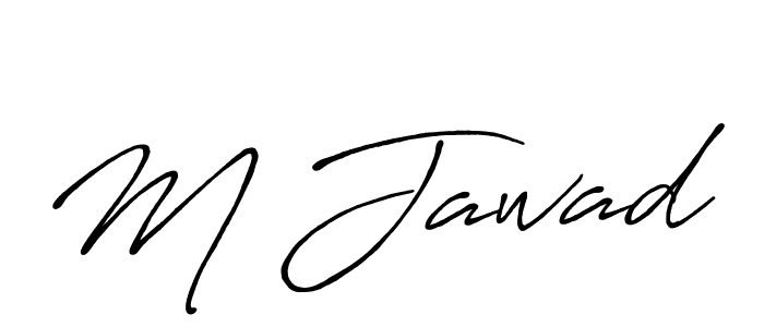 Use a signature maker to create a handwritten signature online. With this signature software, you can design (Antro_Vectra_Bolder) your own signature for name M Jawad. M Jawad signature style 7 images and pictures png