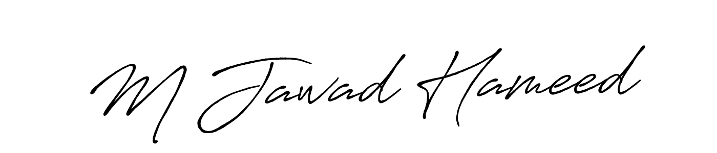 The best way (Antro_Vectra_Bolder) to make a short signature is to pick only two or three words in your name. The name M Jawad Hameed include a total of six letters. For converting this name. M Jawad Hameed signature style 7 images and pictures png