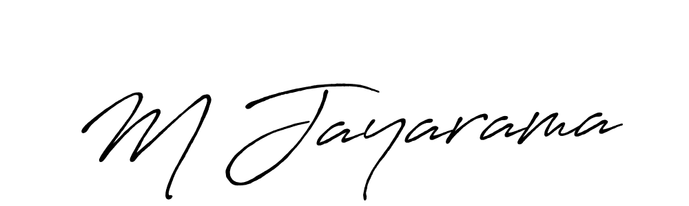 Best and Professional Signature Style for M Jayarama. Antro_Vectra_Bolder Best Signature Style Collection. M Jayarama signature style 7 images and pictures png