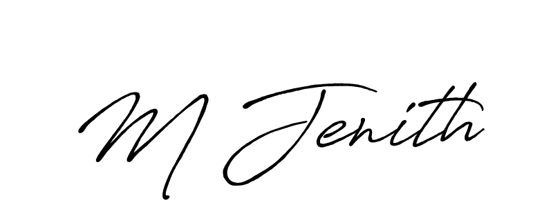 Make a beautiful signature design for name M Jenith. Use this online signature maker to create a handwritten signature for free. M Jenith signature style 7 images and pictures png