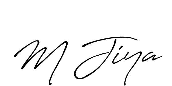 Also You can easily find your signature by using the search form. We will create M Jiya name handwritten signature images for you free of cost using Antro_Vectra_Bolder sign style. M Jiya signature style 7 images and pictures png