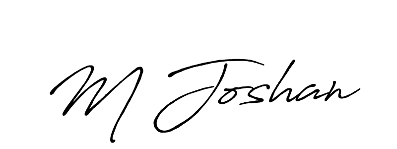 How to make M Joshan signature? Antro_Vectra_Bolder is a professional autograph style. Create handwritten signature for M Joshan name. M Joshan signature style 7 images and pictures png