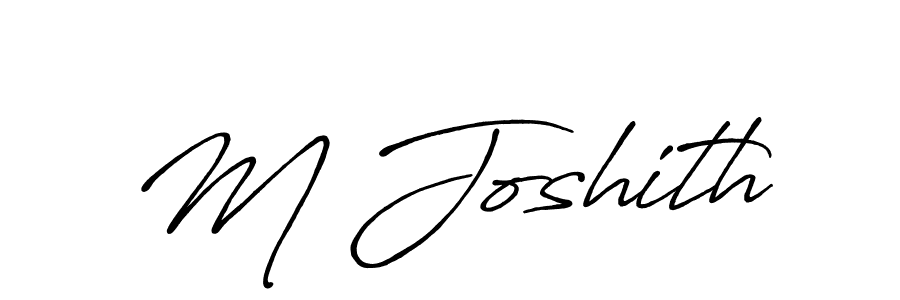 Best and Professional Signature Style for M Joshith. Antro_Vectra_Bolder Best Signature Style Collection. M Joshith signature style 7 images and pictures png