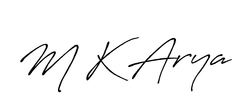 if you are searching for the best signature style for your name M K Arya. so please give up your signature search. here we have designed multiple signature styles  using Antro_Vectra_Bolder. M K Arya signature style 7 images and pictures png