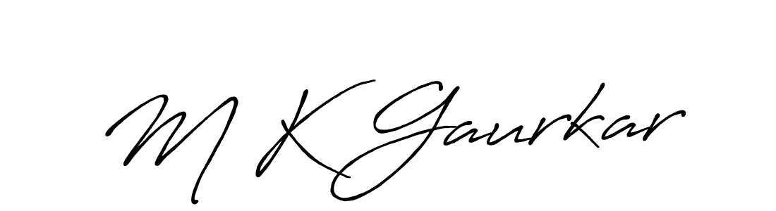 Make a beautiful signature design for name M K Gaurkar. Use this online signature maker to create a handwritten signature for free. M K Gaurkar signature style 7 images and pictures png