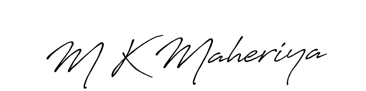 This is the best signature style for the M K Maheriya name. Also you like these signature font (Antro_Vectra_Bolder). Mix name signature. M K Maheriya signature style 7 images and pictures png