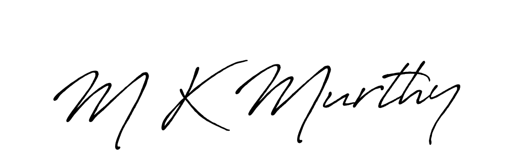 M K Murthy stylish signature style. Best Handwritten Sign (Antro_Vectra_Bolder) for my name. Handwritten Signature Collection Ideas for my name M K Murthy. M K Murthy signature style 7 images and pictures png