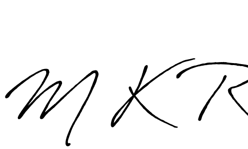 How to make M K R signature? Antro_Vectra_Bolder is a professional autograph style. Create handwritten signature for M K R name. M K R signature style 7 images and pictures png