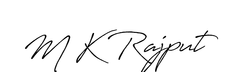 Antro_Vectra_Bolder is a professional signature style that is perfect for those who want to add a touch of class to their signature. It is also a great choice for those who want to make their signature more unique. Get M K Rajput name to fancy signature for free. M K Rajput signature style 7 images and pictures png