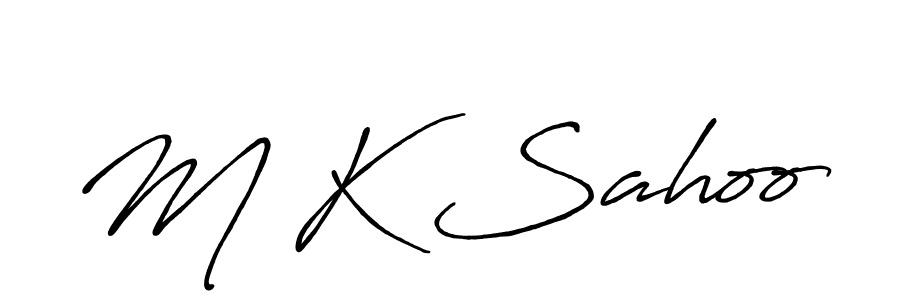 Also we have M K Sahoo name is the best signature style. Create professional handwritten signature collection using Antro_Vectra_Bolder autograph style. M K Sahoo signature style 7 images and pictures png