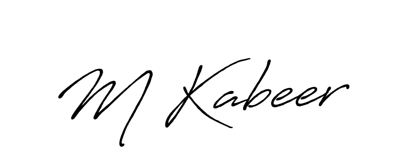 How to make M Kabeer signature? Antro_Vectra_Bolder is a professional autograph style. Create handwritten signature for M Kabeer name. M Kabeer signature style 7 images and pictures png