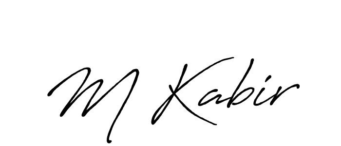 It looks lik you need a new signature style for name M Kabir. Design unique handwritten (Antro_Vectra_Bolder) signature with our free signature maker in just a few clicks. M Kabir signature style 7 images and pictures png