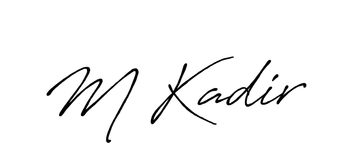 How to make M Kadir signature? Antro_Vectra_Bolder is a professional autograph style. Create handwritten signature for M Kadir name. M Kadir signature style 7 images and pictures png