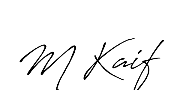 M Kaif stylish signature style. Best Handwritten Sign (Antro_Vectra_Bolder) for my name. Handwritten Signature Collection Ideas for my name M Kaif. M Kaif signature style 7 images and pictures png