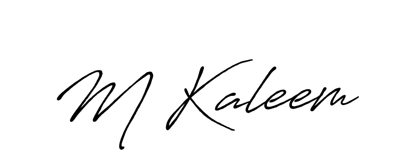 It looks lik you need a new signature style for name M Kaleem. Design unique handwritten (Antro_Vectra_Bolder) signature with our free signature maker in just a few clicks. M Kaleem signature style 7 images and pictures png