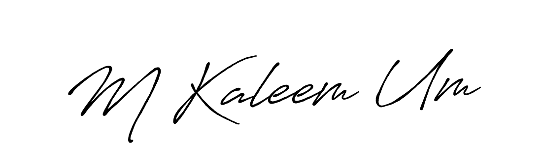 You should practise on your own different ways (Antro_Vectra_Bolder) to write your name (M Kaleem Um) in signature. don't let someone else do it for you. M Kaleem Um signature style 7 images and pictures png