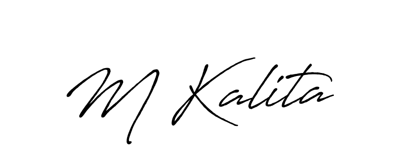 Similarly Antro_Vectra_Bolder is the best handwritten signature design. Signature creator online .You can use it as an online autograph creator for name M Kalita. M Kalita signature style 7 images and pictures png