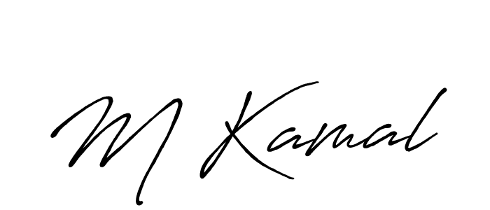 How to make M Kamal signature? Antro_Vectra_Bolder is a professional autograph style. Create handwritten signature for M Kamal name. M Kamal signature style 7 images and pictures png