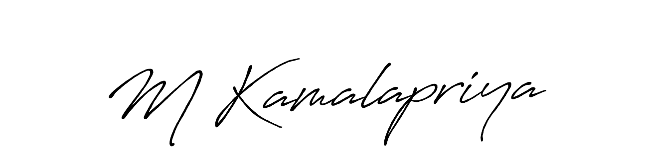 Similarly Antro_Vectra_Bolder is the best handwritten signature design. Signature creator online .You can use it as an online autograph creator for name M Kamalapriya. M Kamalapriya signature style 7 images and pictures png