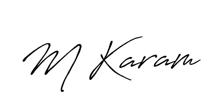 Once you've used our free online signature maker to create your best signature Antro_Vectra_Bolder style, it's time to enjoy all of the benefits that M Karam name signing documents. M Karam signature style 7 images and pictures png