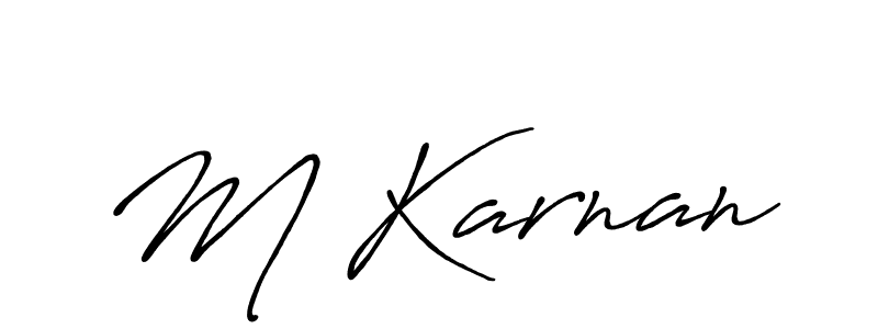 if you are searching for the best signature style for your name M Karnan. so please give up your signature search. here we have designed multiple signature styles  using Antro_Vectra_Bolder. M Karnan signature style 7 images and pictures png