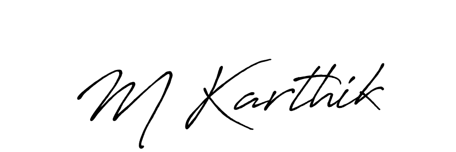 Once you've used our free online signature maker to create your best signature Antro_Vectra_Bolder style, it's time to enjoy all of the benefits that M Karthik name signing documents. M Karthik signature style 7 images and pictures png