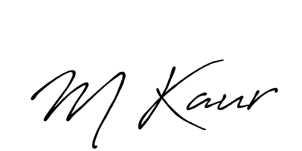 Also we have M Kaur name is the best signature style. Create professional handwritten signature collection using Antro_Vectra_Bolder autograph style. M Kaur signature style 7 images and pictures png